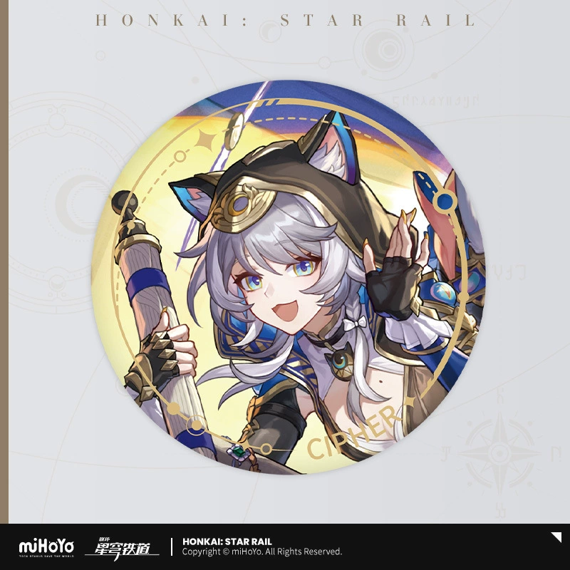 Коллекционный значок (Honkai: Star Rail) — персонаж, цветной картон на подложке, одиночный