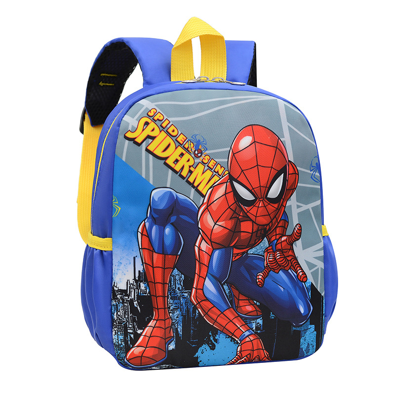 Mochila infantil de dibujos animados, mochila de dinosaurio para niños, mochila escolar de Spider-Man para niños de preescolar