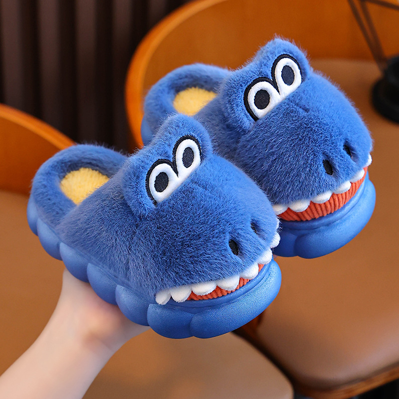 Scarpe pelose invernali da interno per bambini in cotone, per ragazzi, graziose pantofole con i capelli del bambino per ragazze, bambini grandi_voghion.com