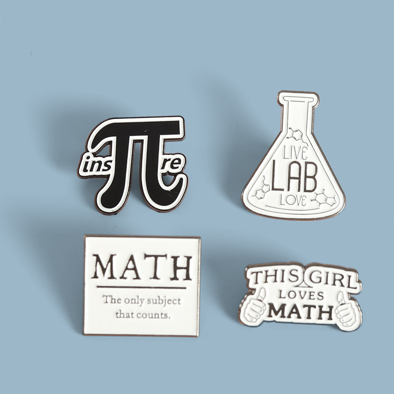 Alloy Material Fashion Pin Geometric Letter Alloy Plating Unisex Brooches