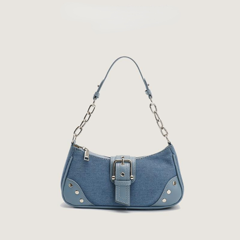 Original nuevo bolso nicho textura baguette bolsa retro axila bolsa todo partido ins bolso de hombro bolso de las mujeres al por mayor