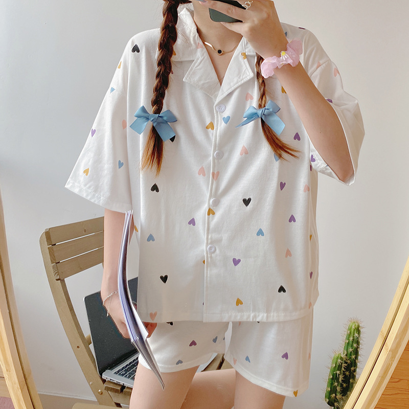 Pajamas women summer Korean version of i...