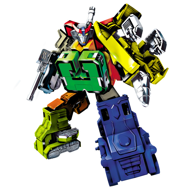 Children's digital toys Digital transformer robot Kong can be assembled fit suit puzzle boy birthday gift