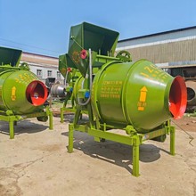 加水自翻滚式搅拌机 自卸式滚筒混合机 JZC350型爬斗搅拌机