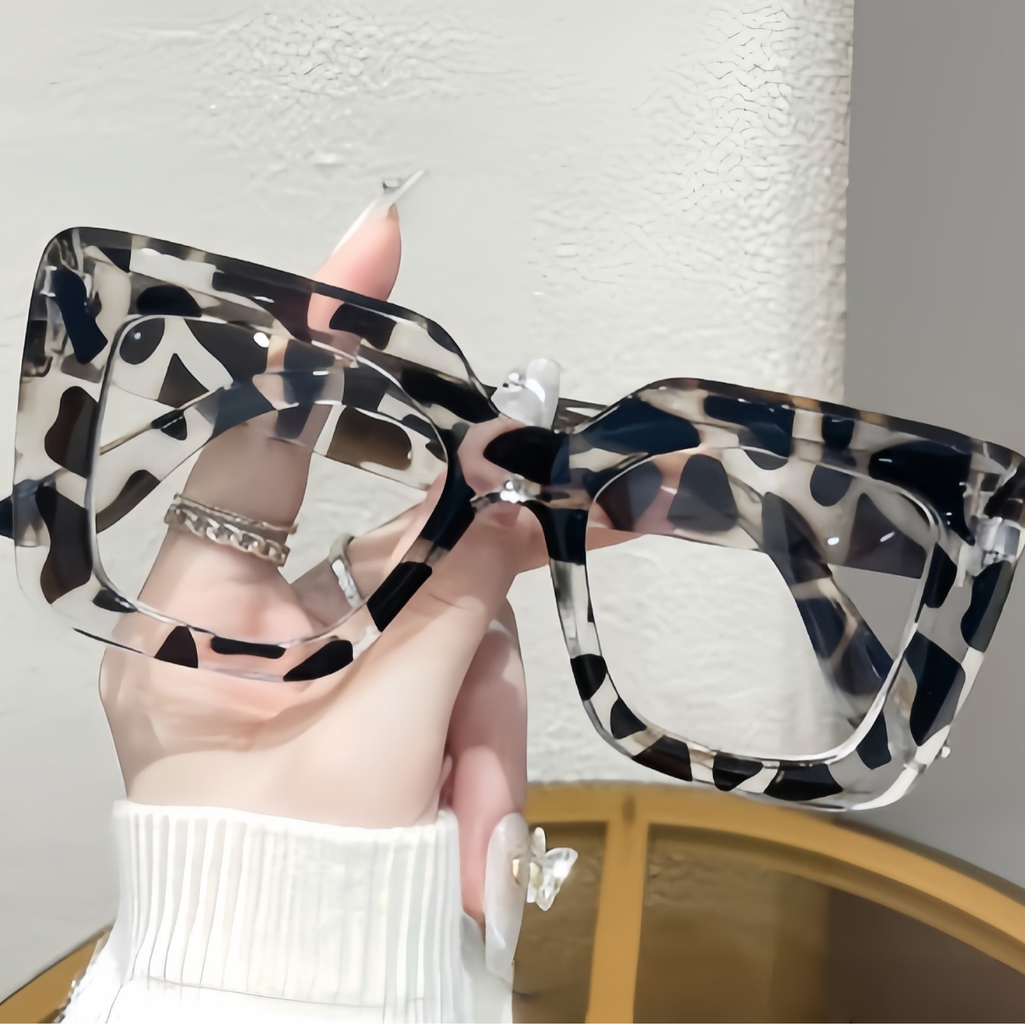 Fashion Glasses Best-Selling Glasses: Men's Square Minimalist Sunglasses, Women's High-End European And American_voghion.com