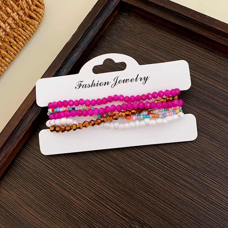 Estrellas de dopamina, gotas de aceite, cuentas de arroz, pulsera con cuentas, accesorios de pulsera dulce de verano, joyería de alta gama de nicho al por mayor