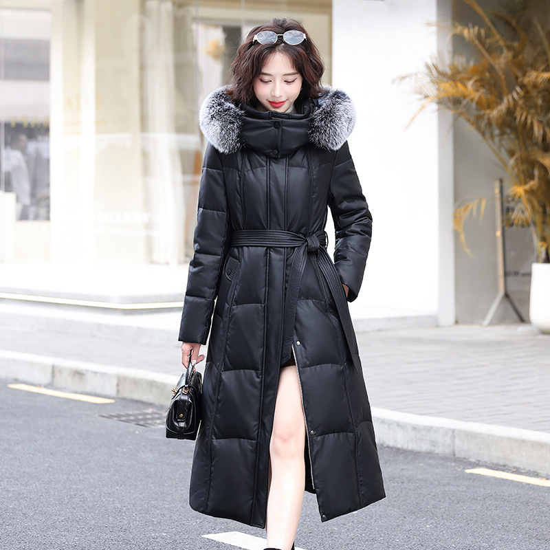 블랙 + 빅 폭스 모피 칼라