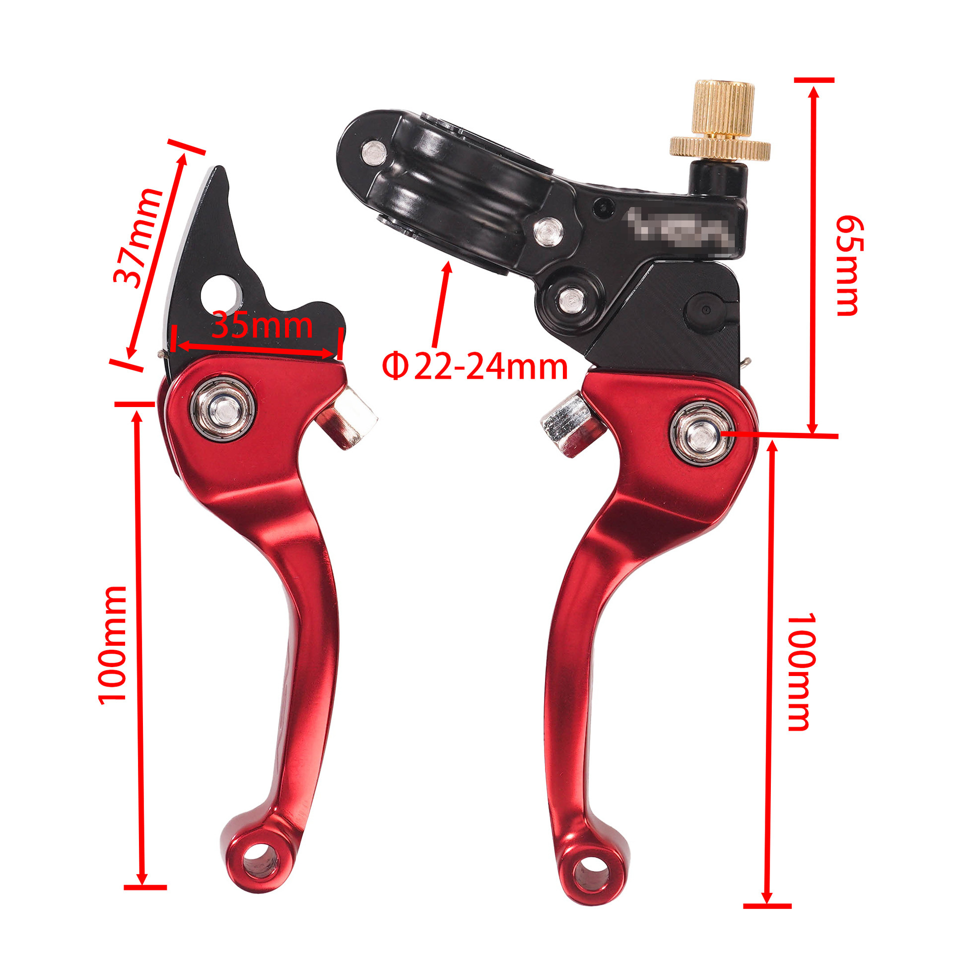 Cross-Border Hot-Selling Off-Road Motorcycle Modification Parts Asv Handlebar Anti-Fall Brake Lever Clutch Horn Handle Crfklx