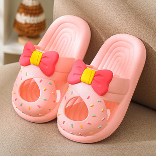 2024 Girls and Children's Slippers Summer Princess Indoor Non-Slip Baby Girls Toddler Bath Sandals Breathable