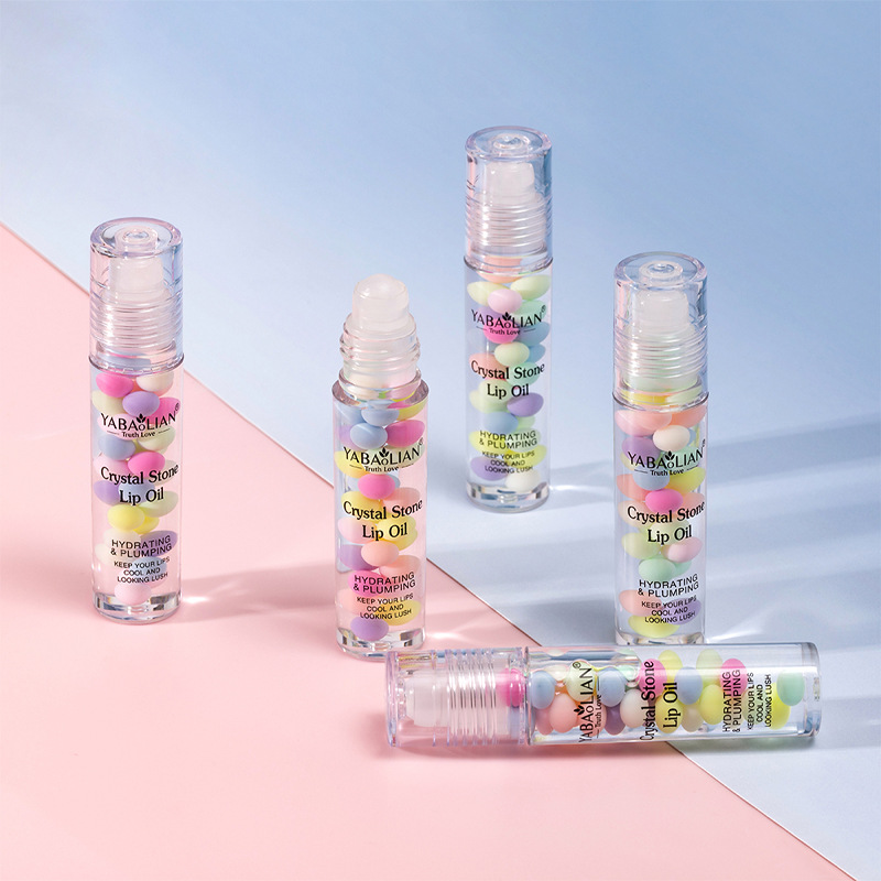 Cross-border e-commerce macaroon lip oil base moisturizing lip oil lip balm Lip Care lip film wholesale
