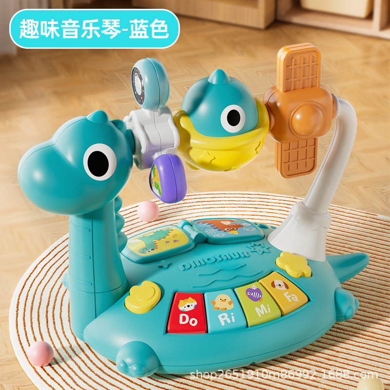Tambor Musical Multifuncional para Niños de Plástico Con Música Con Luces para Bebés