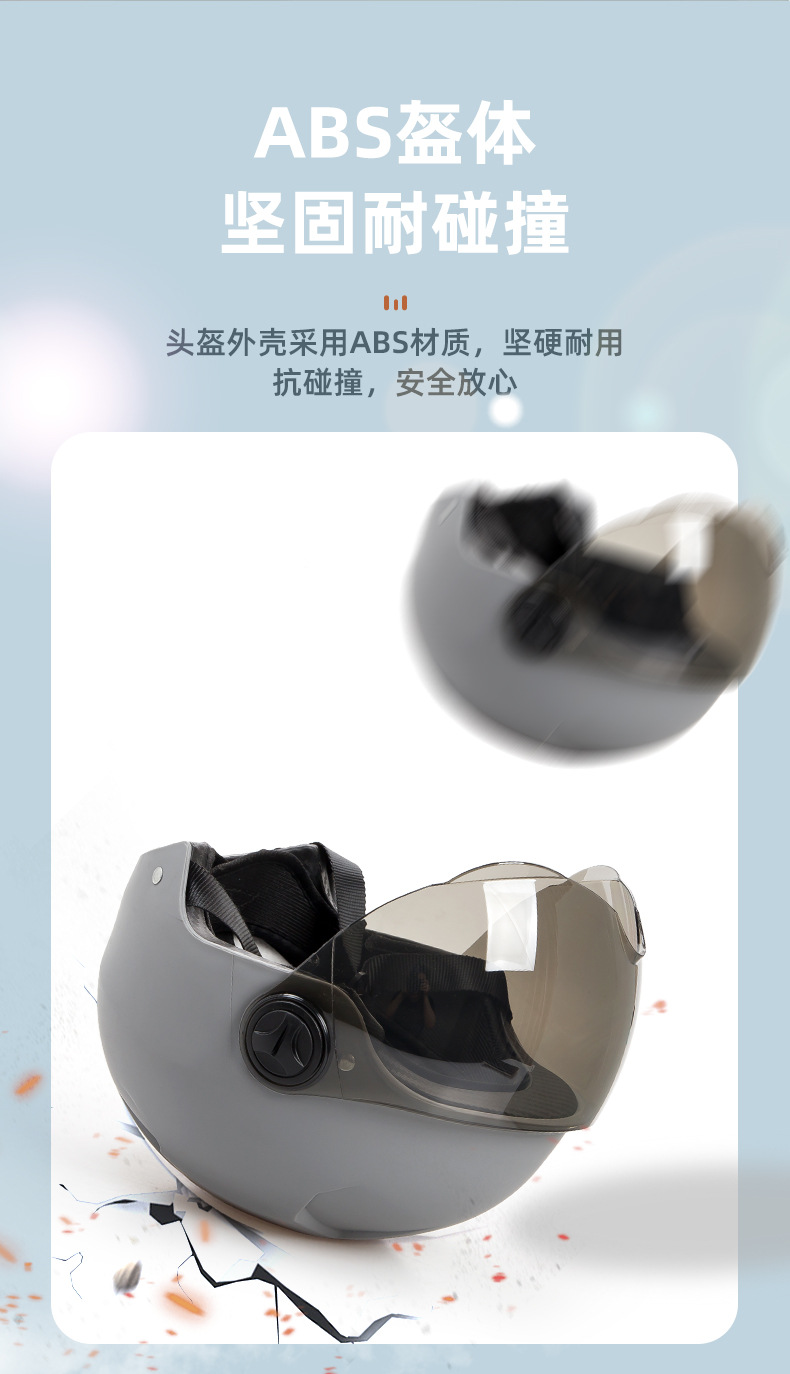 Electric Vehicle Helmet Summer Men and Women Plus Size All-Season Safety Helmet Large Head Circumference Breathable Motorcycle