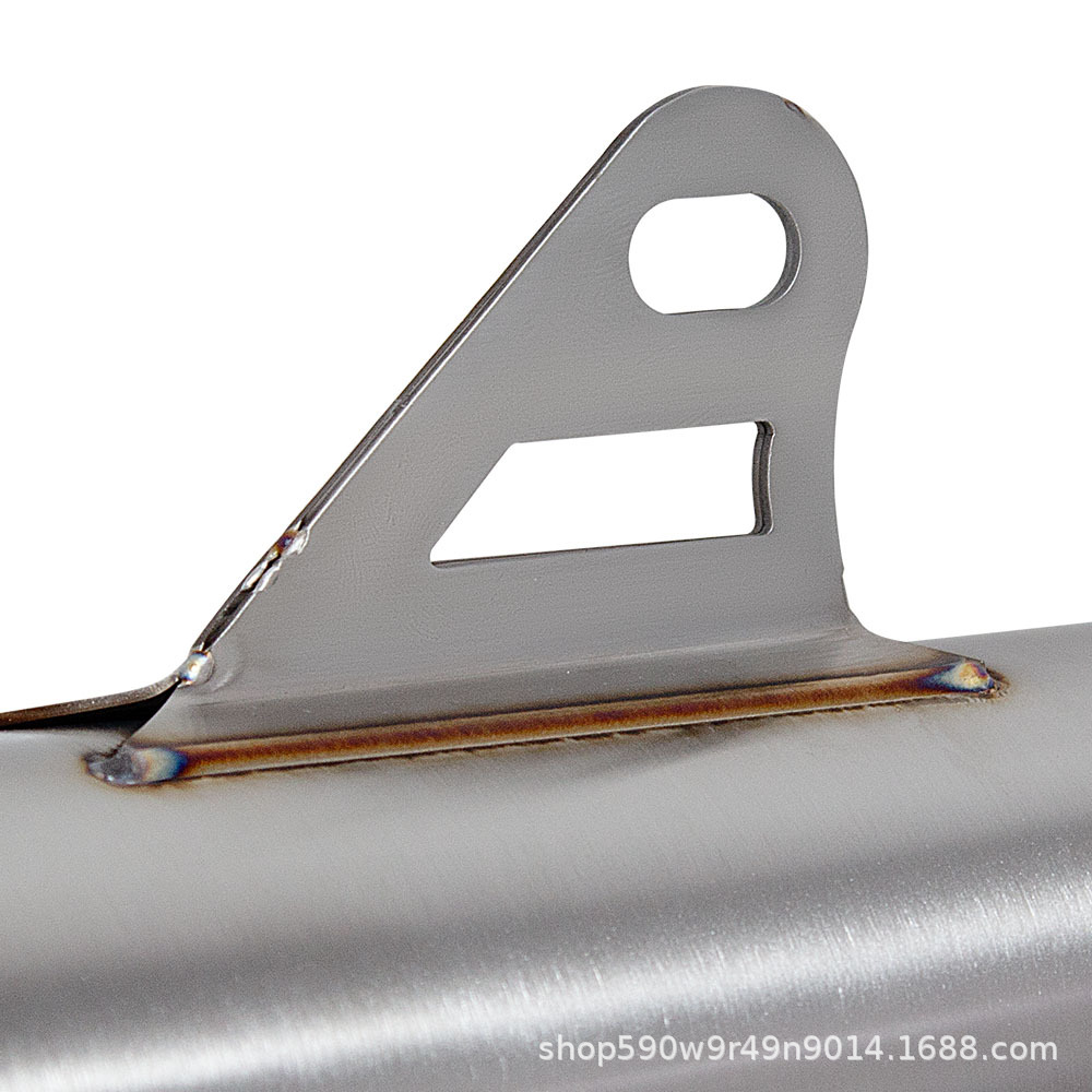 Motorcycle R3 Mt07 Z900Z400 450Sr Modified Exhaust Pipe Shark Mouth Blue at Both Ends Universal Tail Section