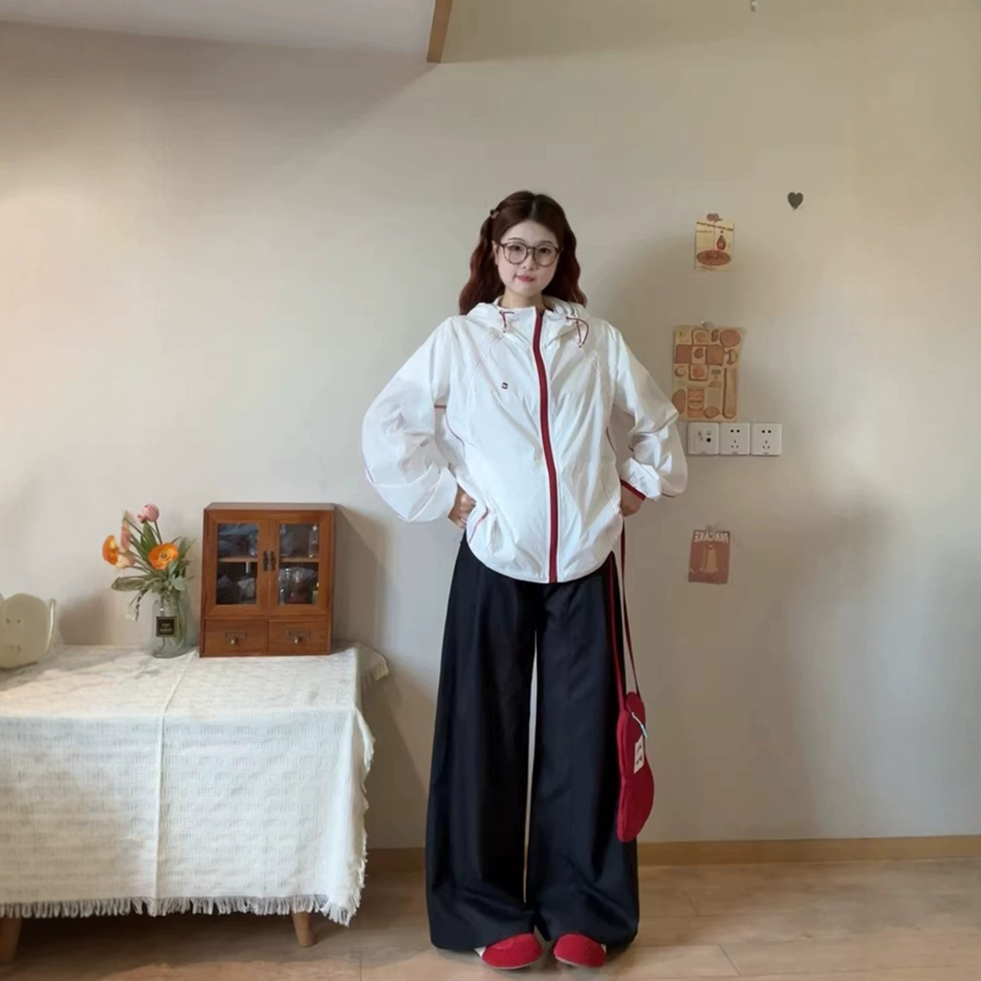 韩版连帽防晒外套女2026夏季新款日常宽松轻量防晒衣户外轻薄透气