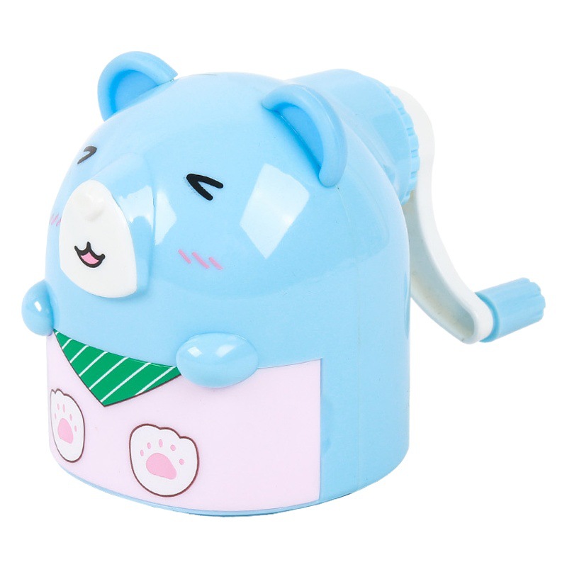 Sacapuntas de lápiz de animales creativos 7732 Sacapuntas de lápiz de oso lindo Sacapuntas de lápiz de mano de ahorro de trabajo Sacapuntas de lápiz automático