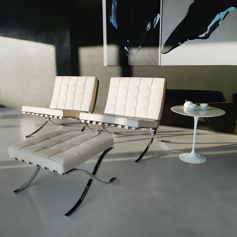 Sillas de Barcelona Sillas de Barcelona Sofá de cuero simple diseñador silla de relajación perezosa