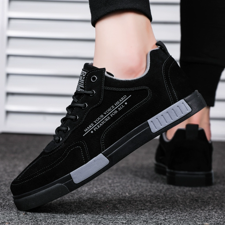 Большие размеры 45, черные мужские туфли, весенние кроссовки, повседневная обувь 46, молодежная обувь 47, модная обувь, летняя 38, универсальная спортивная обувь