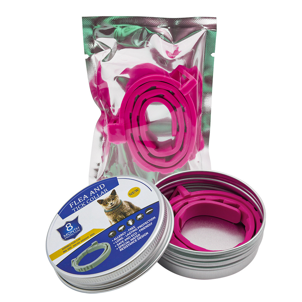 고양이 스타일 핑크 실리콘 칼라