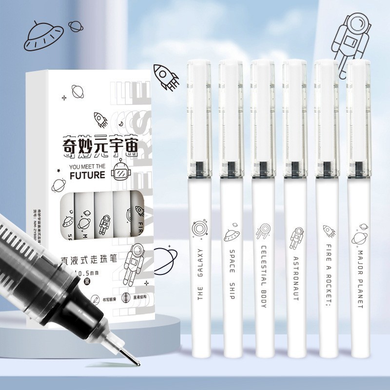 Bolígrafo de alto valor para exámenes de estudiantes, preguntas especiales de cepillado, bolígrafo negro, bolígrafo recto, tubo de aguja completo, bolígrafo de góner de 0,5mm