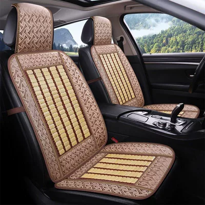Breathable Cooling Mat Seat Cover Summer | Seat cushion, seat cover - new-beige-simple-version-single-seat