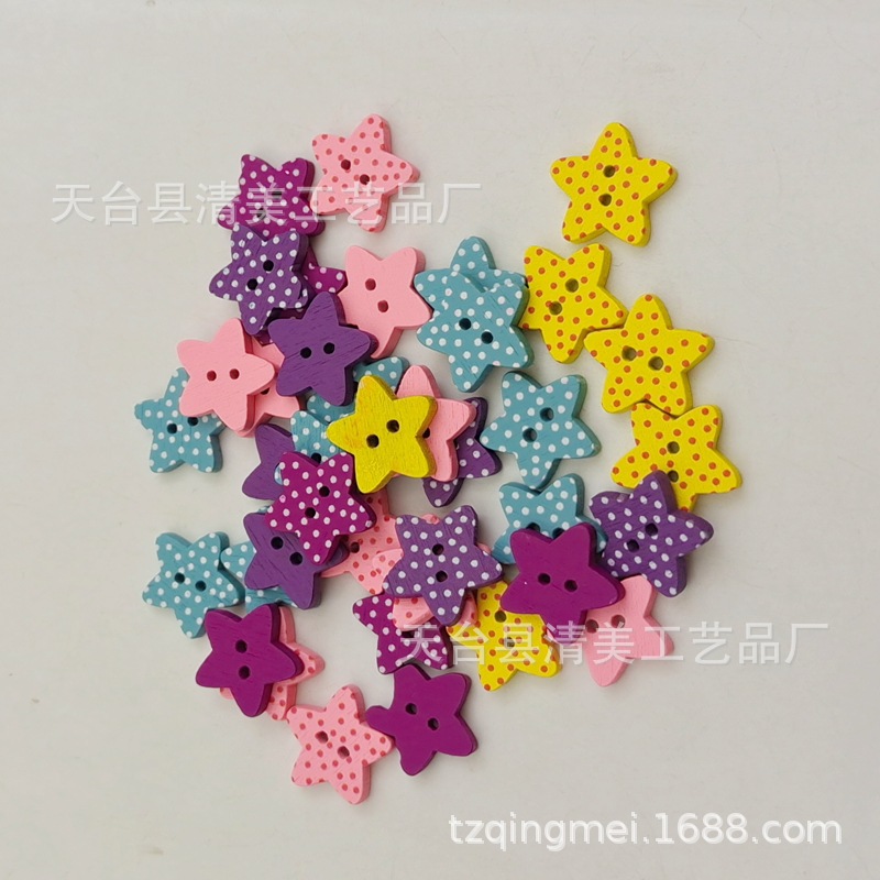 15mmDIY pinta lunares pintados estrella de cinco puntas fondo blanco pinta estrella de cinco puntas mezclada 100 por paquete