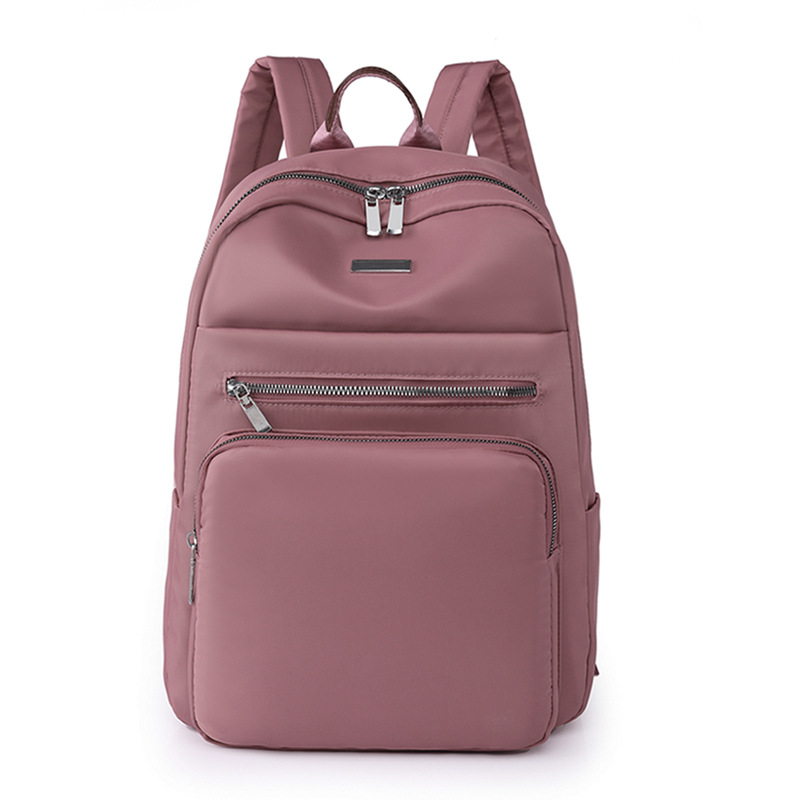 Fuente de origen 2023 nueva mochila de nailon para mujer de gran capacidad, mochila para computadora de viaje de negocios simple, mochila escolar