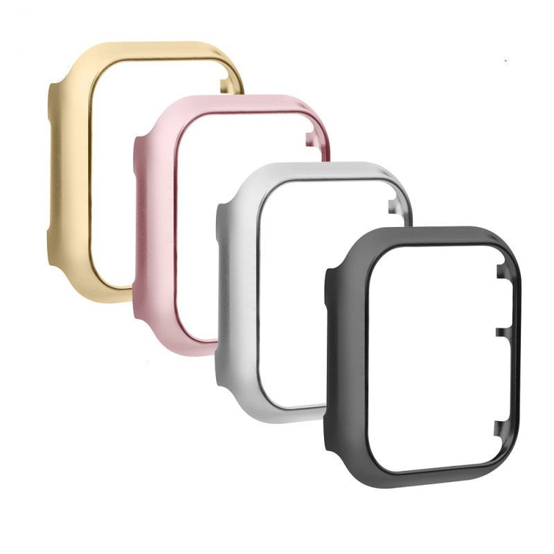 适用苹果手表金属表壳 apple watch镜面边框保护套铝合金表壳