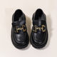 Soft Leather Girls' Leather Shoes 2025 Spring & Fall New British Style Round-Toe Boys' Loafers Soft-Soled Black Princess Shoes