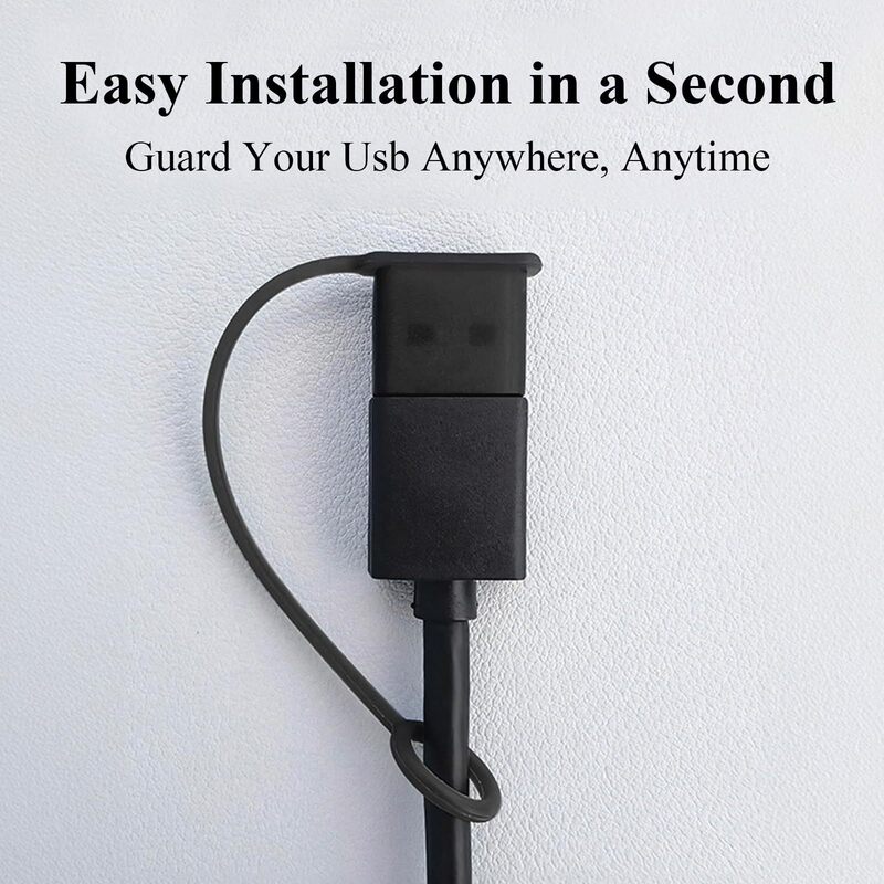 Standard USB Male with Rope Dust Plug Hat Data Cable Charging Cable Plug Dust Cover U Disk Protective Cover Plug