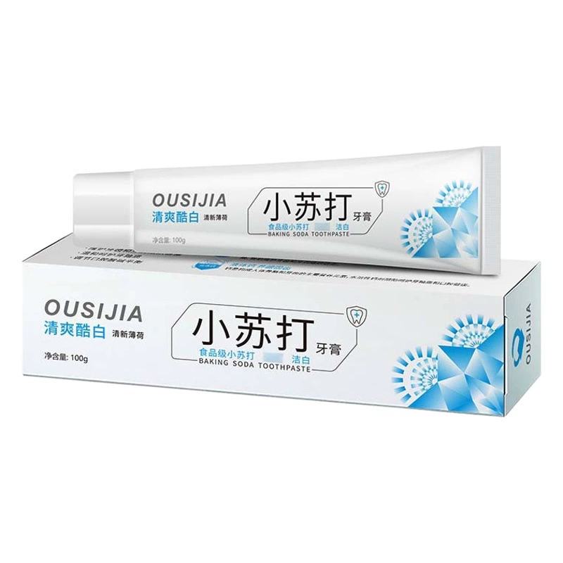Li Shuang подлинная пищевая сода зубная паста, чтобы удалить пятна от зубов, удалить желтые чистые отбеливающие мяты 100 г небольшая зубная паста