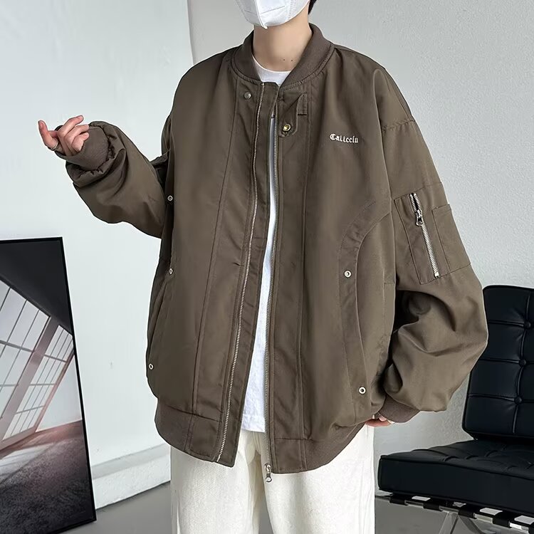 Komplettes Pilotenjacken-Outfit für Herren, stylisches Jacken-Outfit für Herren_voghion.com