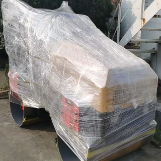 腾宇1吨座驾式双钢轮压路机混凝土路面用压实机 柴油振动压道机图