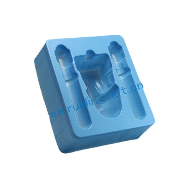 供应中山外贸境外 PS吸塑 蓝色托盘 优质PS泡壳包装托