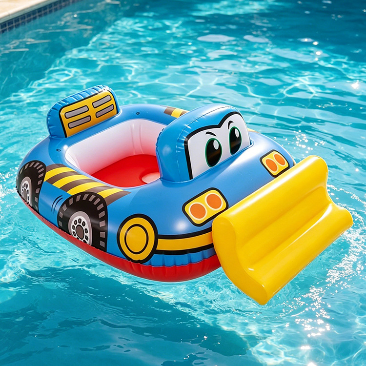 Anillo de natación infláble para niños pequeños barcos de agua para bebés embarcaciones de agua engrosado PVC asiento de niños PVC ecológico image 15
