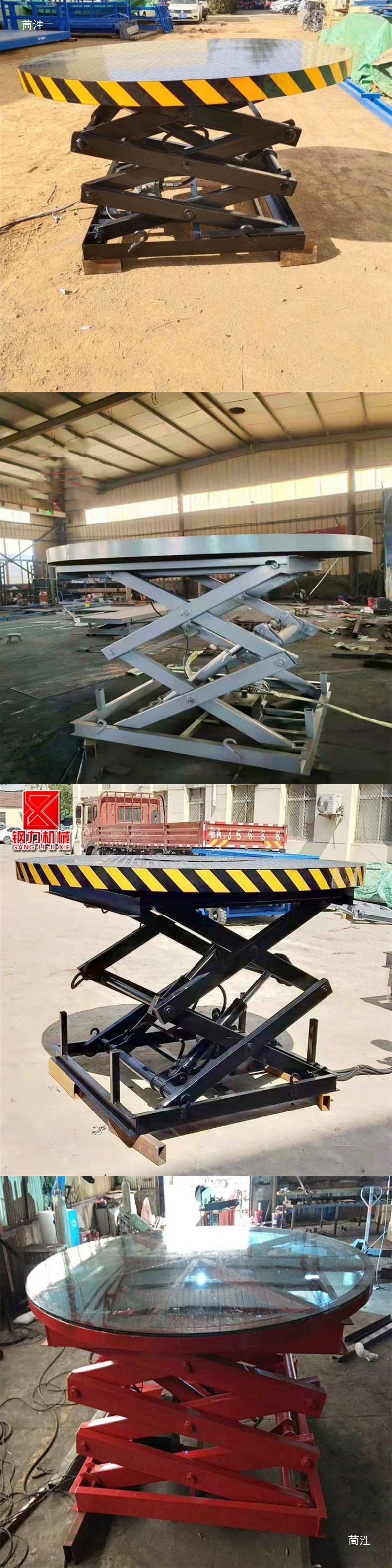 Electric Lifting and Rotating Platform for Car Showrooms, Large Industrial Rotating Display Stand, Work Lift Platform