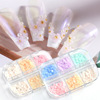 Brand accessory for manicure, Japanese resin flower-shaped solar-powered, nail decoration, sunflower