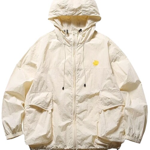 Men's Ultra-thin Breathable Summer Jacket Trendy Student Loose Cool Couple Jacket Casual Air Conditioning Clothes