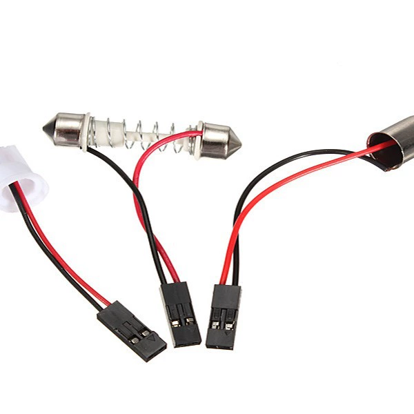 Автомобильная лампа для чтения на крыше, световая панель, аксессуары для панели, головка T10, пружина с двойным наконечником, потолочный светильник BA9S