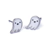 001-21. White Ghost Earrings