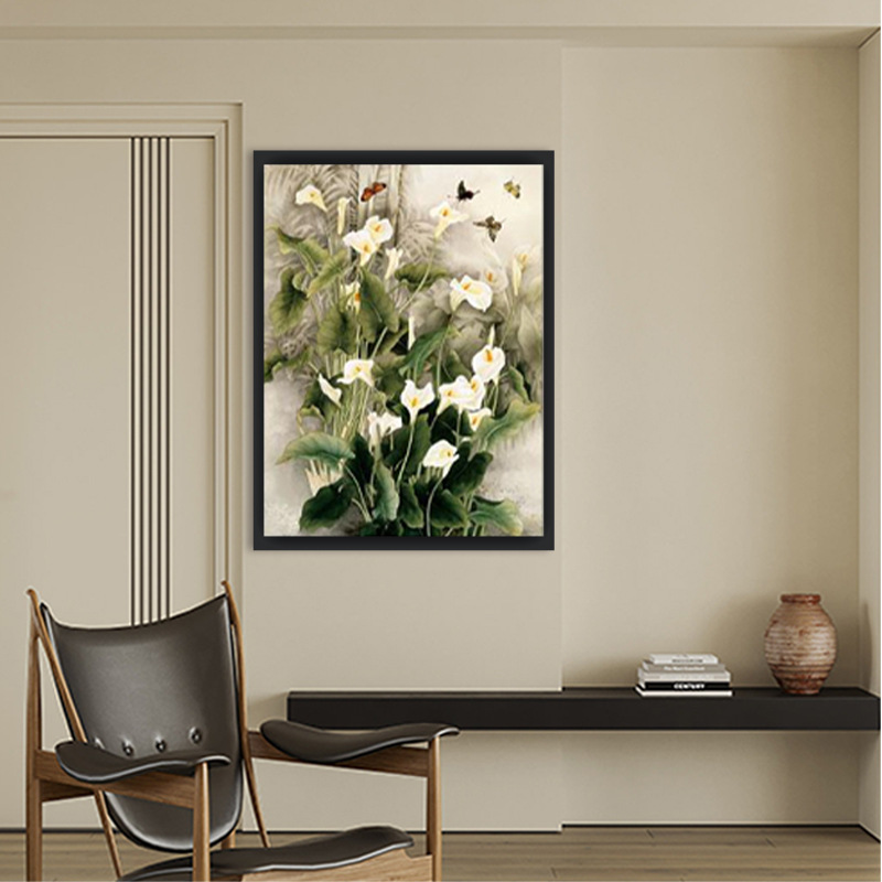 Simple flower 5D three-dimensional decorative painting entrance…