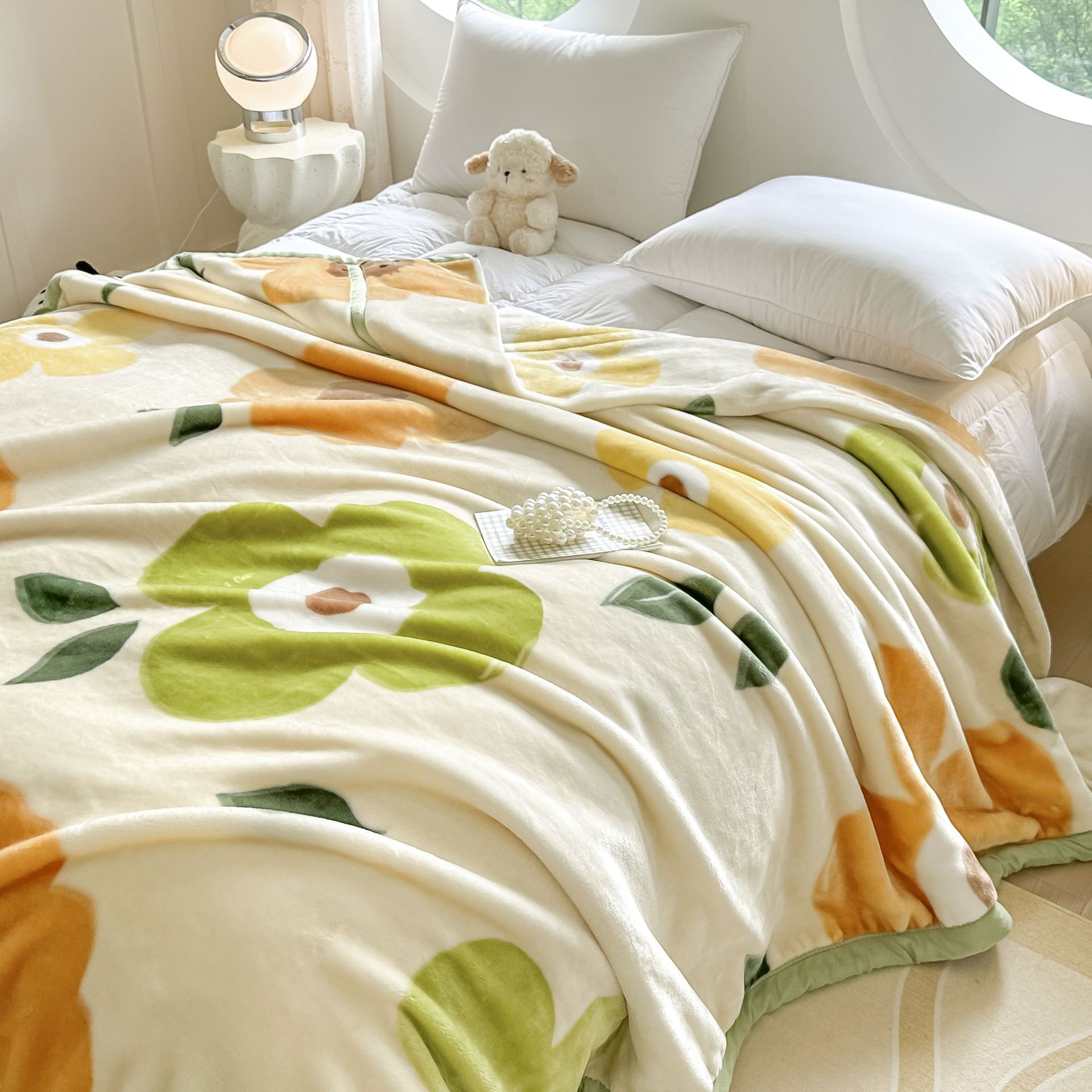 Mantras de doble capa de Lacher otoño y invierno hogar doble sofá cama mantas gruesas de oficina siesta mantas al por mayor