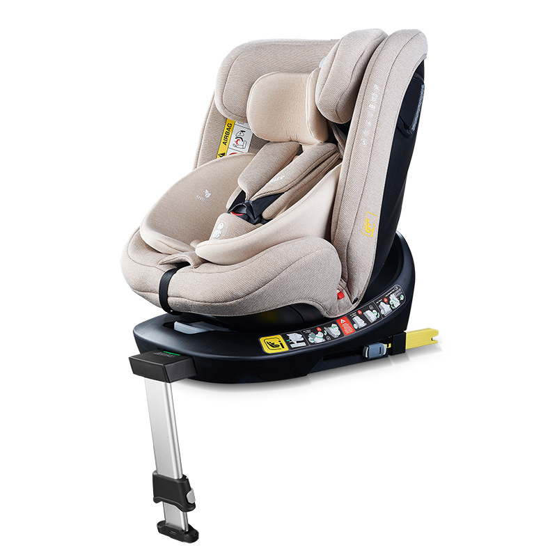 One-Piece Minimum Order Isize Child Safety Seat for Cars, Suitable for Babies Aged 0-4 Years, Reclining and Rotating Seat, 12-Degree Rotation