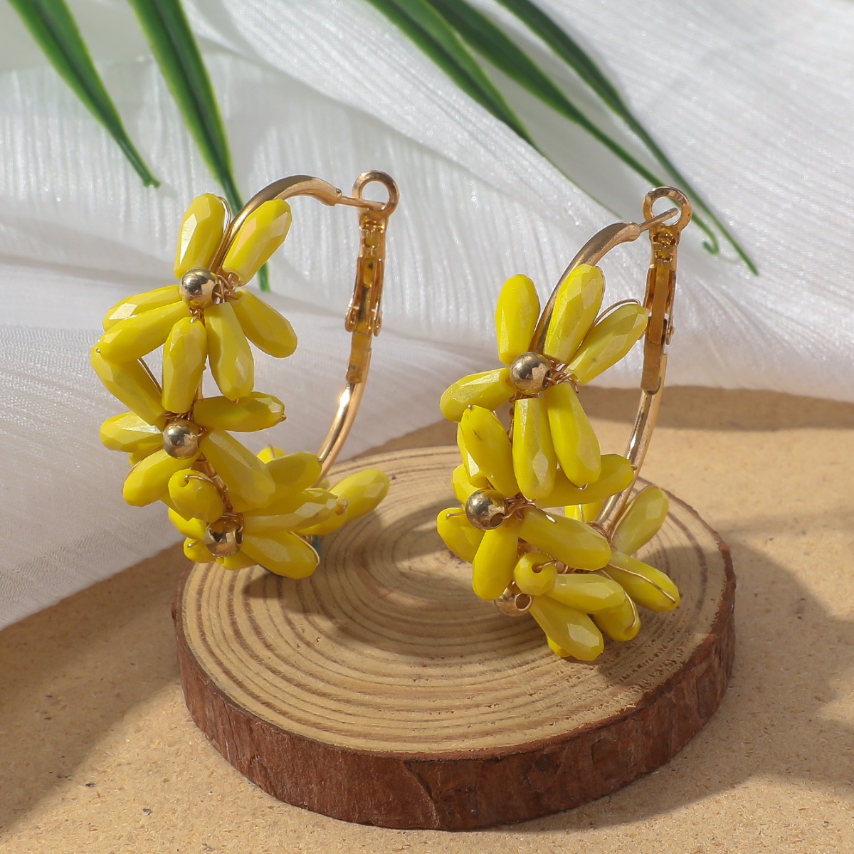 20g Weight 304 Stainless Steel Ear Needle Material Earrings Classification 1 Pair Quantity Holiday, Travel Occasion Artificial Crystal Material Flower Pattern All Seasons Season Women's Gender Vacation, Classic Style Style 1 Pair Vacation Classic Style Flower Artificial Crystal Earrings 14