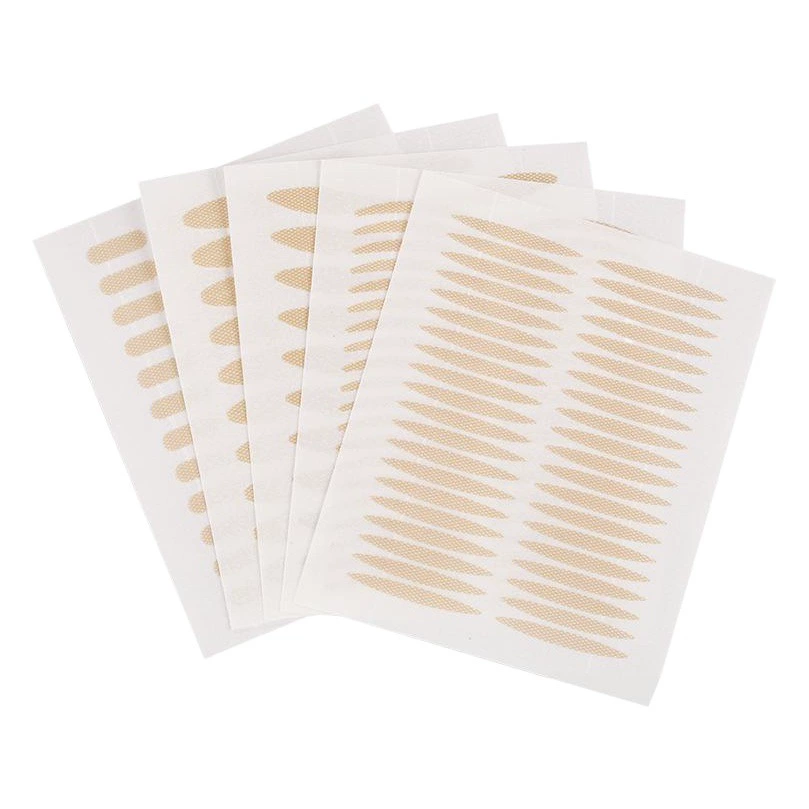 Кружева двойные наклейки веко местные стикеры липкая сетка неотражающая пот-доказательство Невидимый дышащий разнообразие моделей телесный цвет