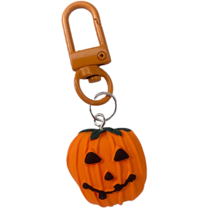 国境を越えたハロウィーンカボチャのキーホルダーカーニバル夜幽霊ストラップdiyバッグ掛け飾り祝日パーティー用品|undefined
