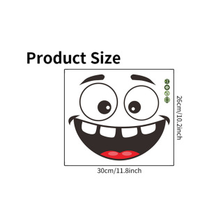 Cartoon Funny Stickers Smiling Face Toilet Seat Decorative Wall Stickers Self-Adhesive Factory Direct Sales Toilet Stickers