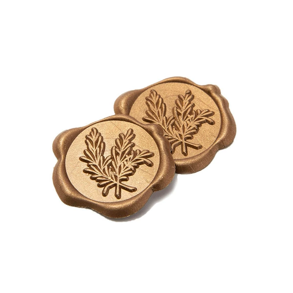 Embossed Wax Label (Rosemary F33) - Bronze