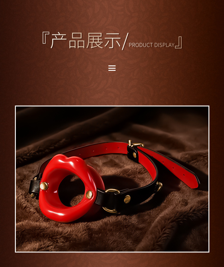 SM-含丹口塞奢享版 Adult Oral Play Mouth Accessory in Red — detail image 17