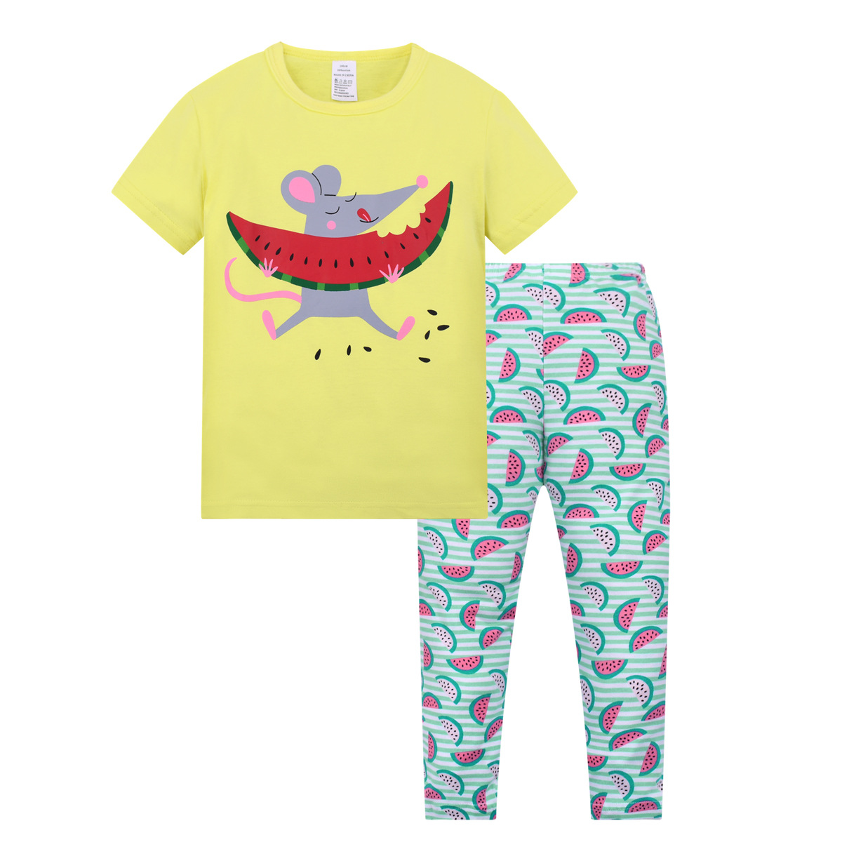 Niños pijamas ropa para niños de comercio exterior al por mayor de Europa y América del verano nuevos niños pijamas traje Niños y Niñas Ropa Para el hogar