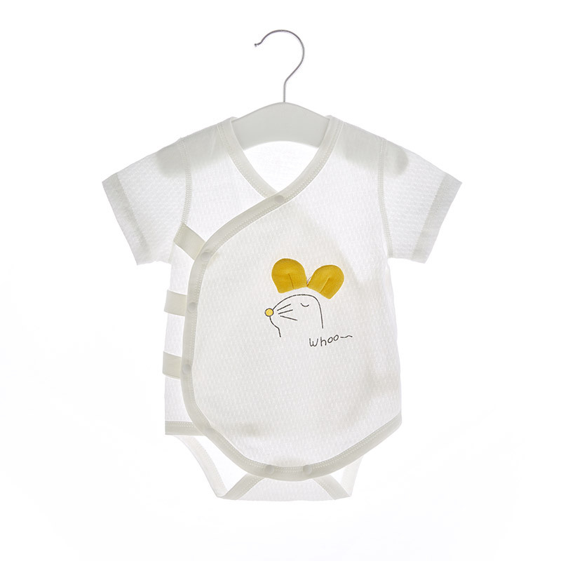 Bebé mono verano mameluco niño triángulo mameluco verano manga corta delgada recién nacido Ropa bebé vaina